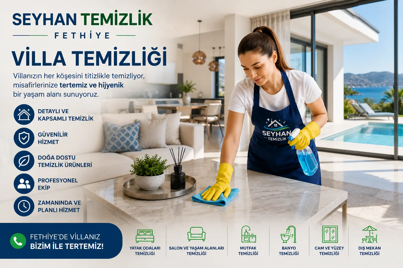 Fethiye Seyhan Temizlik -Villa Temizliği
