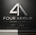 Four Porselen Akrilik Corian Mutfak ve Banyo Tezgahları